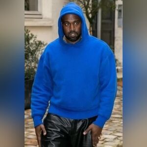 Yeezy GAP Perfect Hoodie YZY - Blue - Adult Size Small
